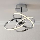 Endor Chrome Effect 3 Lamp Ceiling Light - ER47