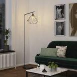 GoodHome Smertrio Matt Black Floor lamp - ER50