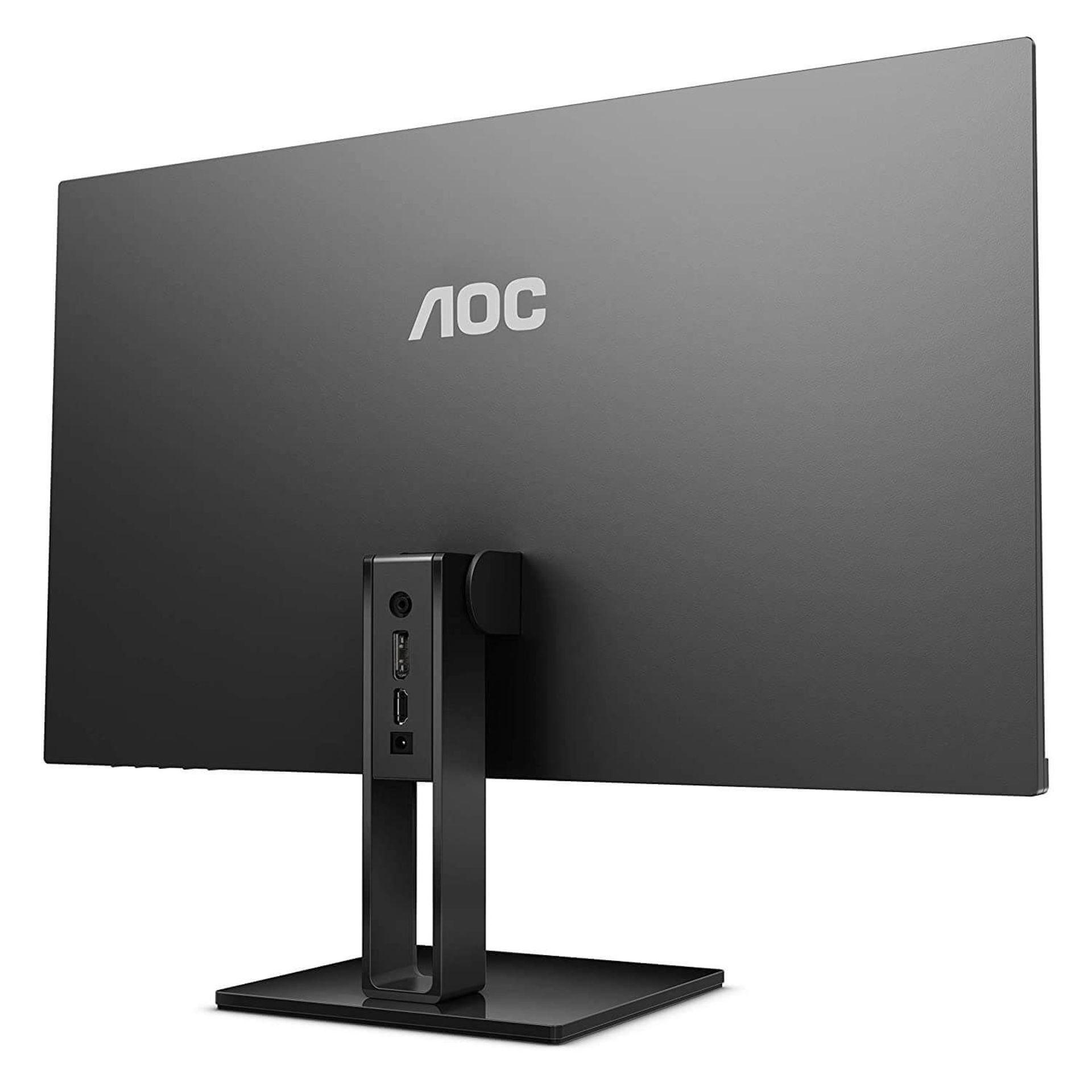 AOC 23.8-inch LED Monitor with Display Port, HDMI Port, Ultra Slim – 24V2Q (Black). - PCKBW. RRP £ - Image 2 of 2