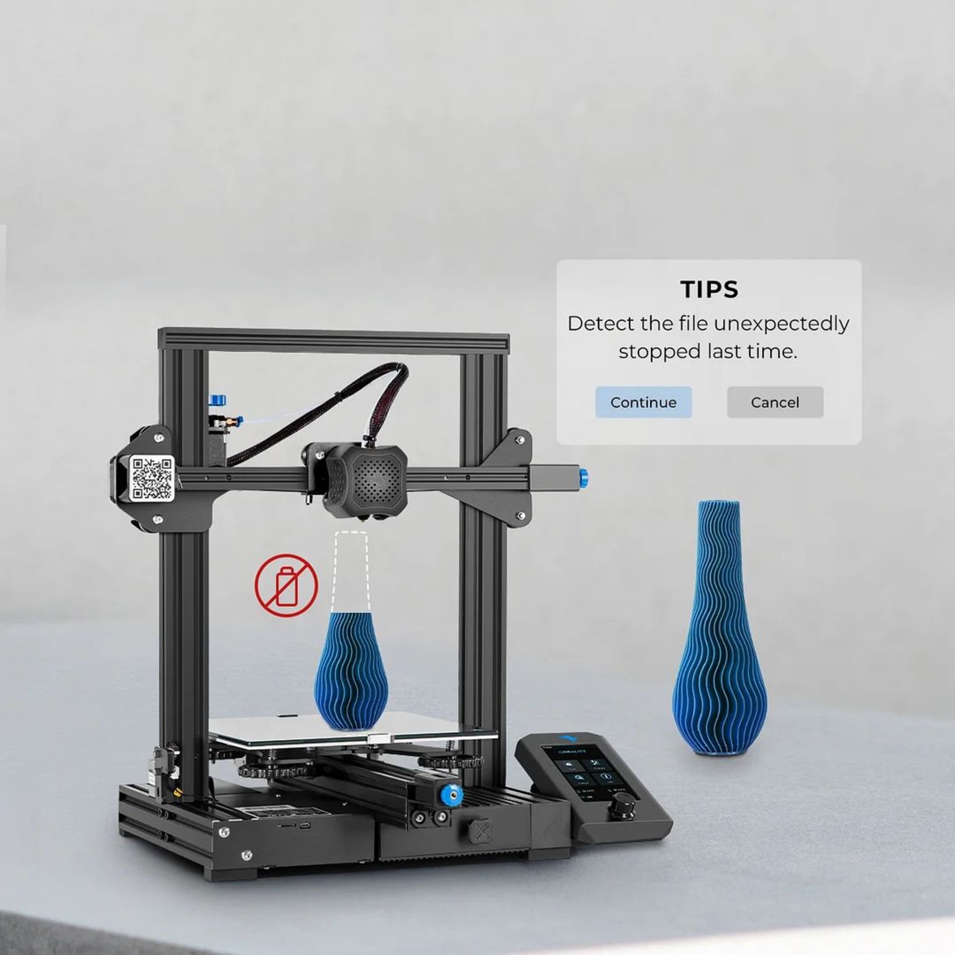 Creality Ender-3 V2 3D Printer. - PCKBW. RRP £319.00. 4.3-inch HD color screen for new UI - Image 2 of 2