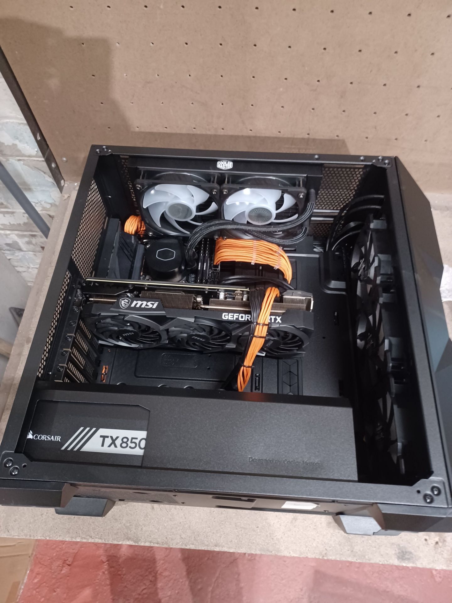 Custom Built PC Cube Gaming Case - GeForce RTX 3080 Ventus 3x 10G OC Graphics Card Corsair TX850 - Image 3 of 4