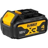 DEWALT DCB182-XJ 18V XR Lithium-Ion Battery, Black/Yellow. - S2.15.