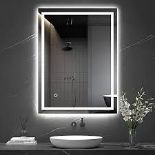 Bathroom Mirror with LED Lights 60X80 CM Illuminated Wall. - PW.