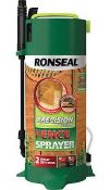 Ronseal Precision Finish Pump Fence Sprayer. - PW. Accurately treats a fence panel in less than 3