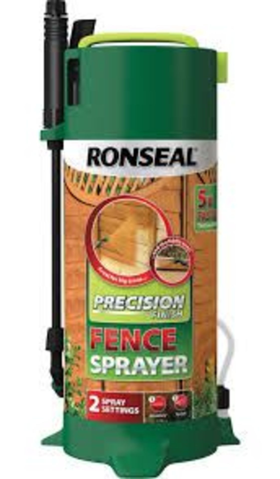 Ronseal Precision Finish Pump Fence Sprayer. - PW. Accurately treats a fence panel in less than 3