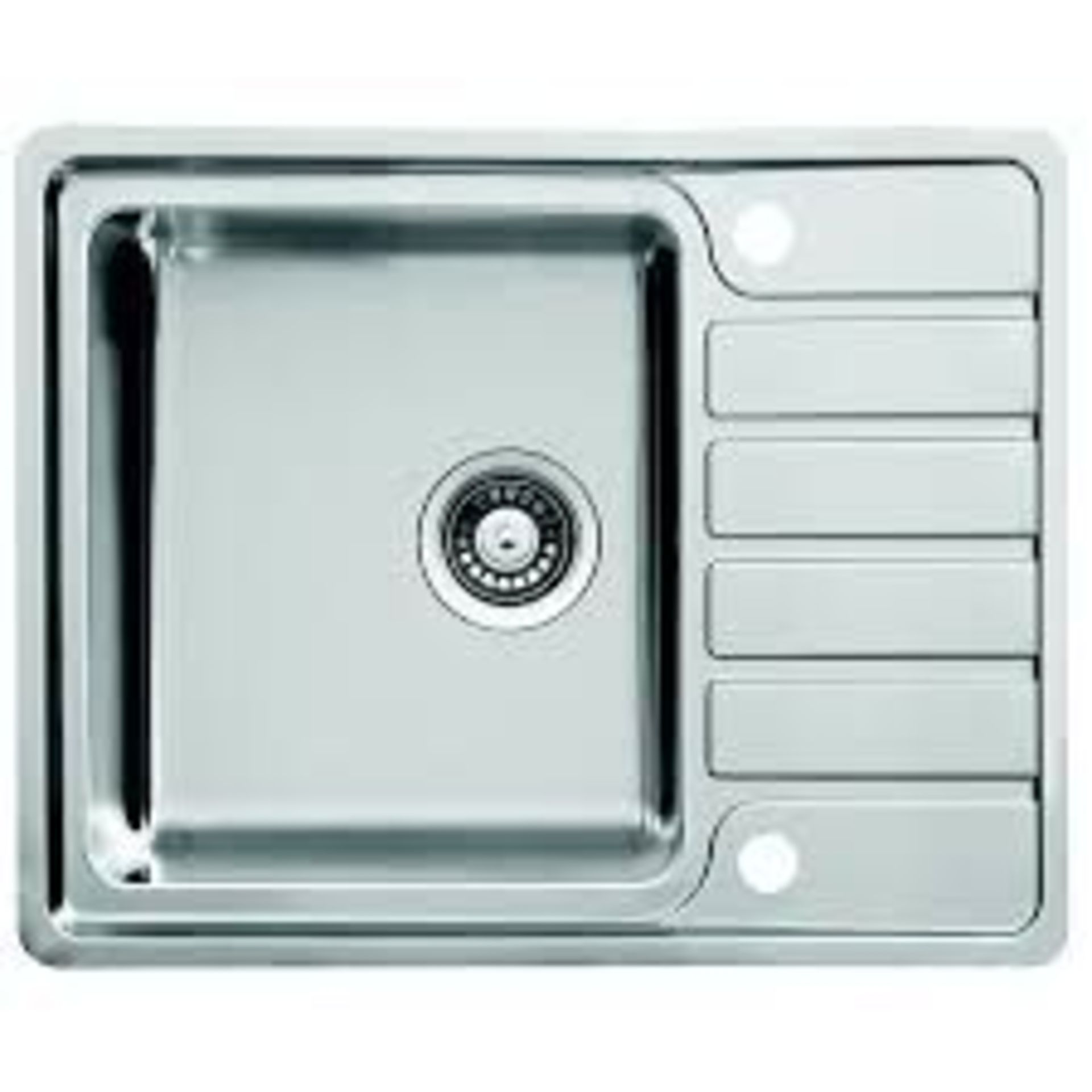 GoodHome Quassia Brushed Stainless steel 1 Bowl Kitchen sink. - PW.