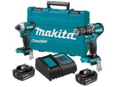 Makita Makita DLX2414ST 18V 2x5Ah BL Combi Drill/Impact Driver. - PW. This brushless twin pack