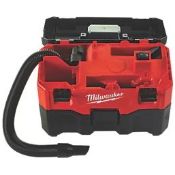 MILWAUKEE M18 VC2-0 18V LI-ION CORDLESS WET / DRY VACUUM - BAR - PW. Features HEPA filter to collect