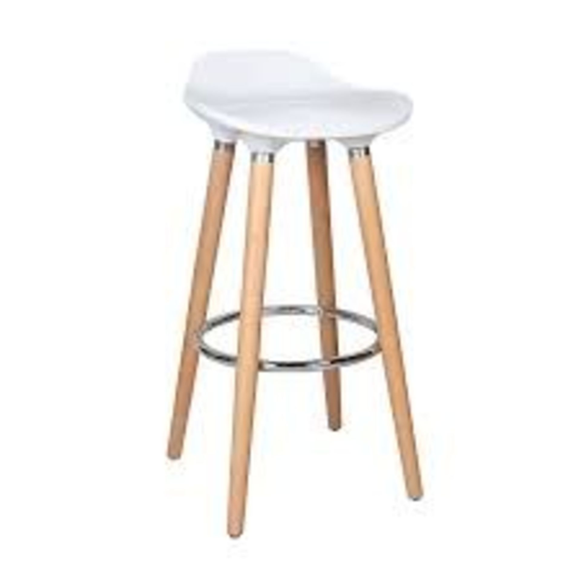 Cooke & Lewis Shira White Bar stool. - R9BW.