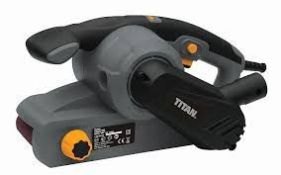 Titan TTB873SDR 3" Electric Belt Sander 240V. - PW. Ideal for stripping wood, floorboards, sanding