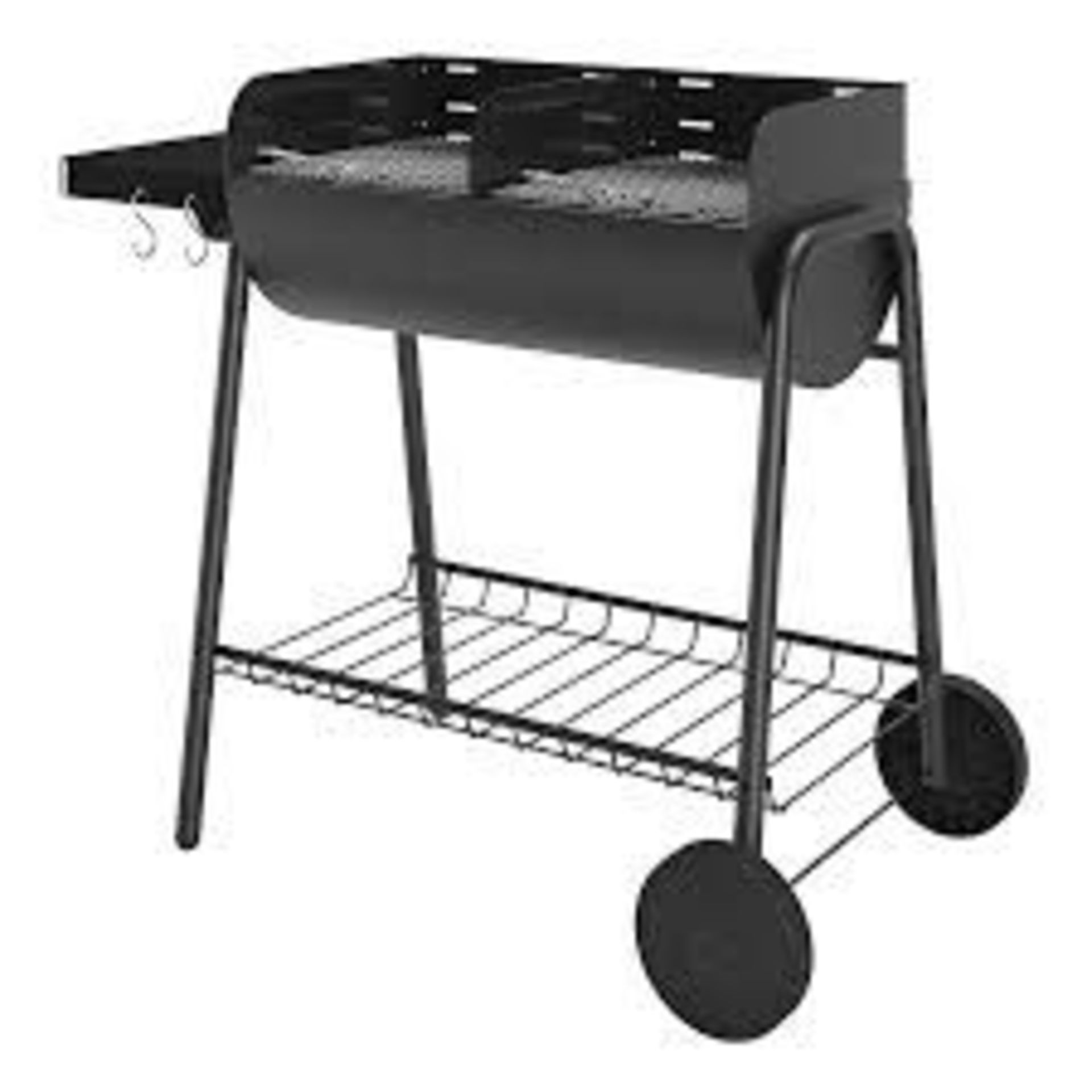 GoodHome Pondera Black Charcoal Barbecue. - PW. The GoodHome Pondera charcoal barbecue features a