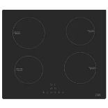 COOKE & LEWIS INDUCTION HOB BLACK 59CM. - R9BW. Induction hob heats the surface of the pan, not