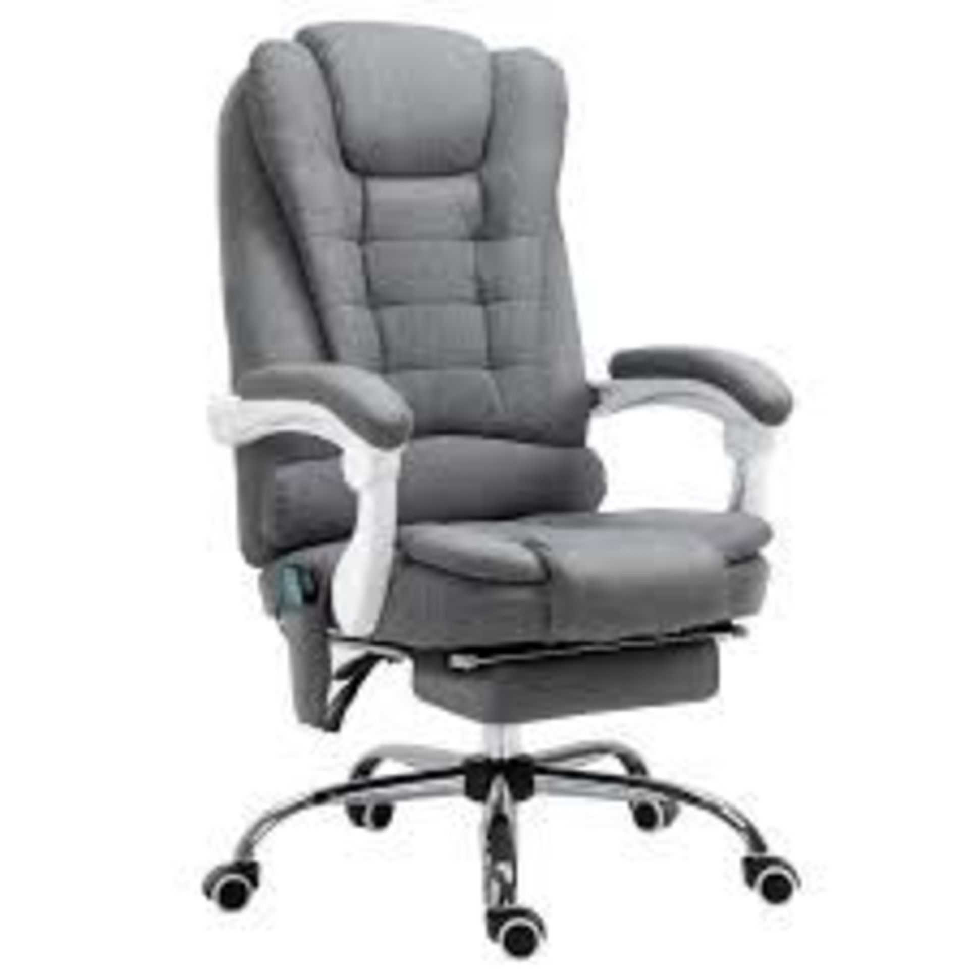 Vinsetto Heated 6 Points Vibration Massage Executive Office Chair - PW.