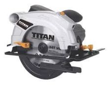 Titan TTB911CSW 1500W 190mm Electric Circular Saw 240V. - PW. Robust 190mm circular saw for