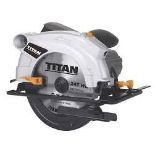 Titan TTB911CSW 1500W 190mm Electric Circular Saw 240V. - PW. Robust 190mm circular saw for