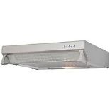 COOKE & LEWIS VISOR HOOD 600MM STAINLESS STEEL- R9BW. Helps to remove cooking odours and illuminates