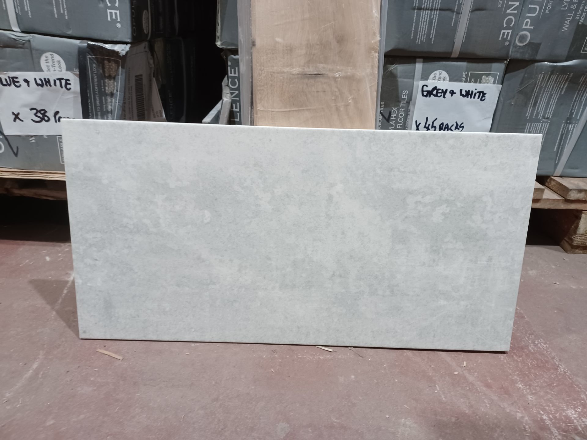 6 x Packs of Urban Concrete Ceramic Wall & Floor Tile 0.90m2 giving this a coverage of 5.4m2 - R14