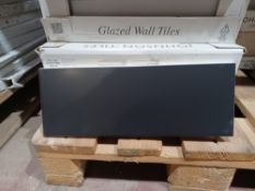 10 X PACKS OF JOHNSONS TILES TONES CHARCOAL 397x147MM WALL TILES. EACH PACK COVERS 1M2, GIVING