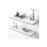 10x Luxury set of 2 shelfs - white - ER23B