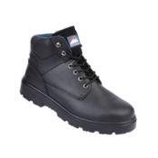 1200 Dual Density Black Safety Boots - Size 7 - ER51