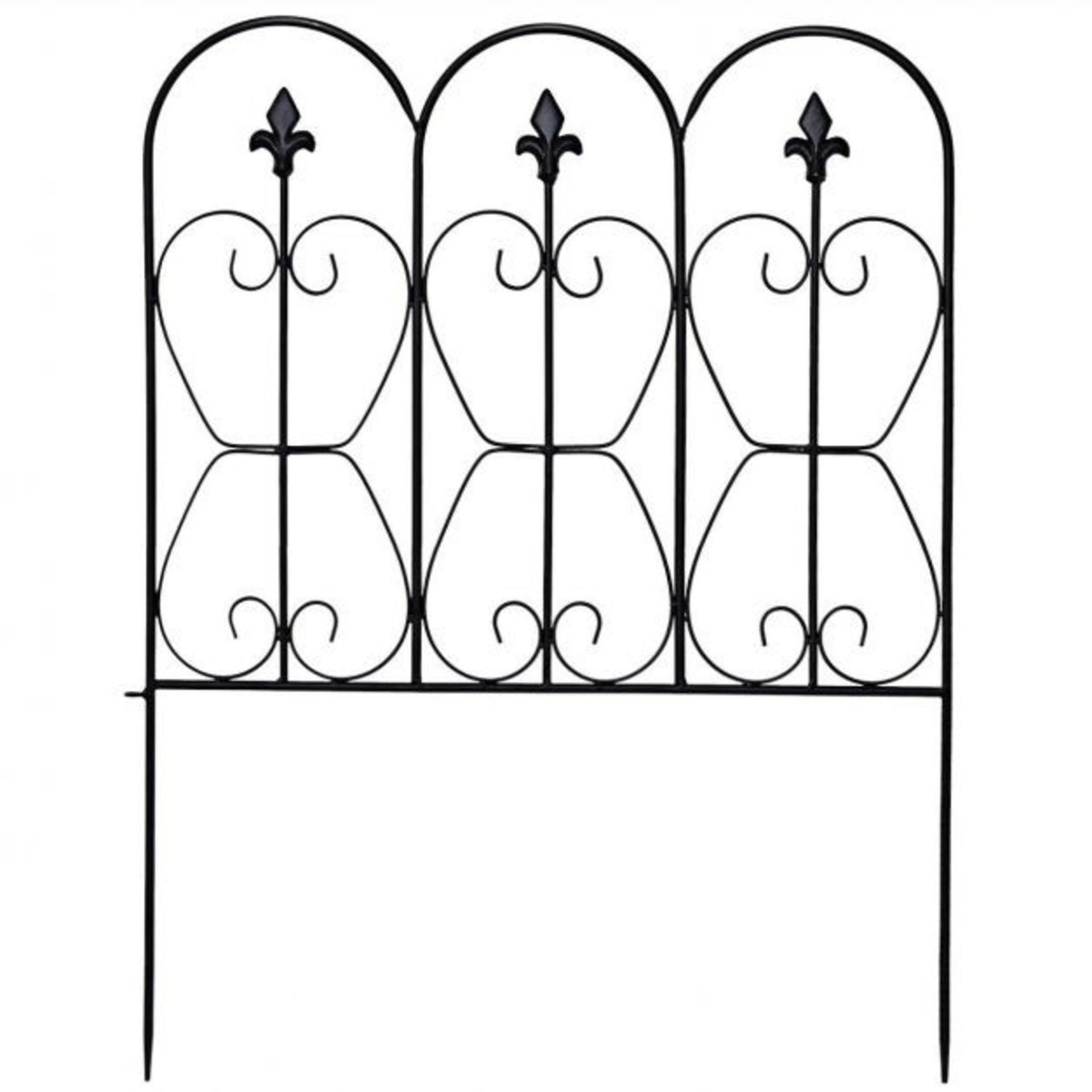 Garden Fencing Panels for Decoration with Arched and Inter-lockable Design - ER24