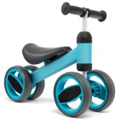Baby Balance Bike Toddler Riding Toys w/ 4 Wheels Blue - ER24