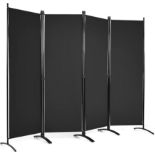 BUNDLE OF 2X Folding Room Divider, 1/4 Panel Freestanding Wall Privacy Screen Protector - ER24