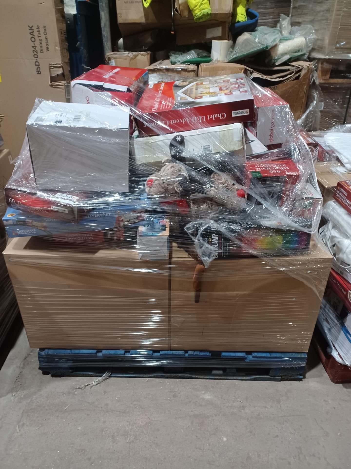 Pallet of Goods to contain; LED Lighting Goods, Lava Lamps, Candy Machines, Arcade Grabber Games,