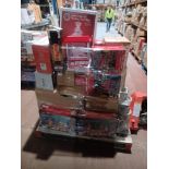 Pallet of Goods to contain; Christmas Goods, Electrical Household Goods, Kids Games, Candy Floss