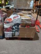 Pallet of Goods to contain; Kettles, Lighting, Mop & Bucket, Heated Blankets, Dehumidifiers,