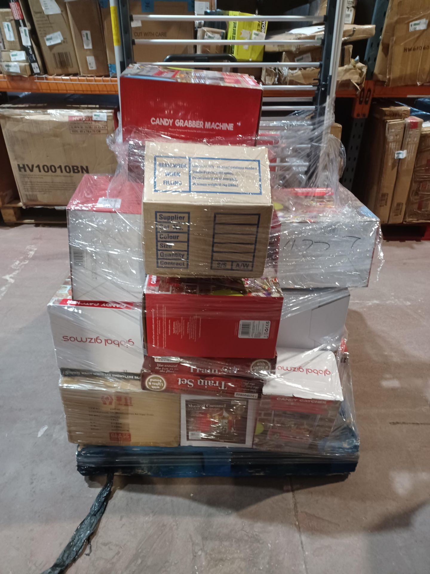 Pallet of Goods to contain ;Air Fryer, Household Goods, Kids Games, LED Lighting, Train Sets, - Image 2 of 4