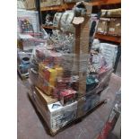 Pallet of Goods to contain; Heated Throws, Electric Blanket, Fairy Lights, Train Sets, Kids Games,