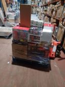 Pallet of Goods to contain;Candy Catcher Game, Kids Games, LED Lighting, Camping Goods, Airbed, Hair