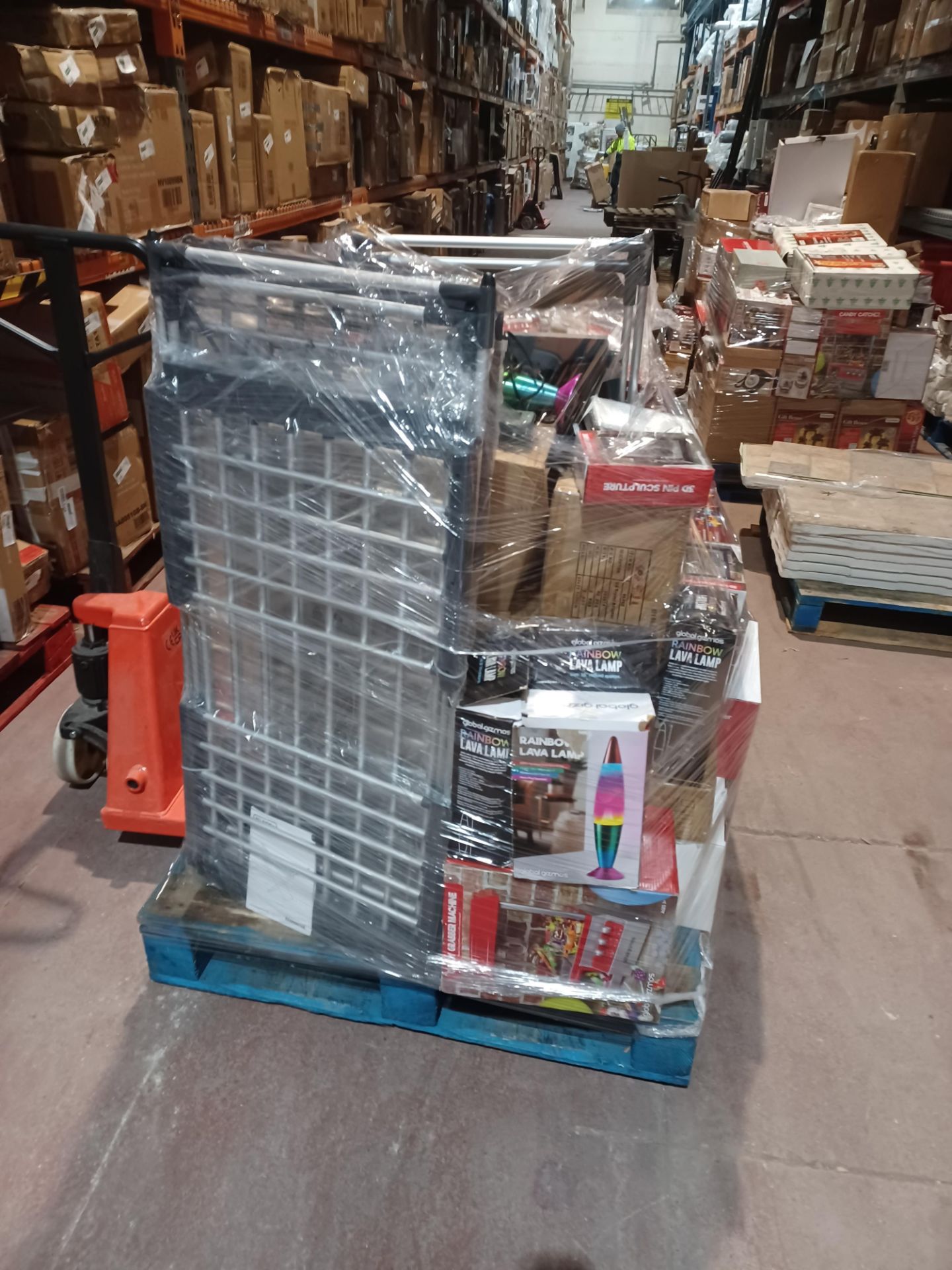 Pallet of Goods to contain; Electric Warmer Airer, Pancake Maker, Phone, Electrical Goods, Fairy - Bild 3 aus 4