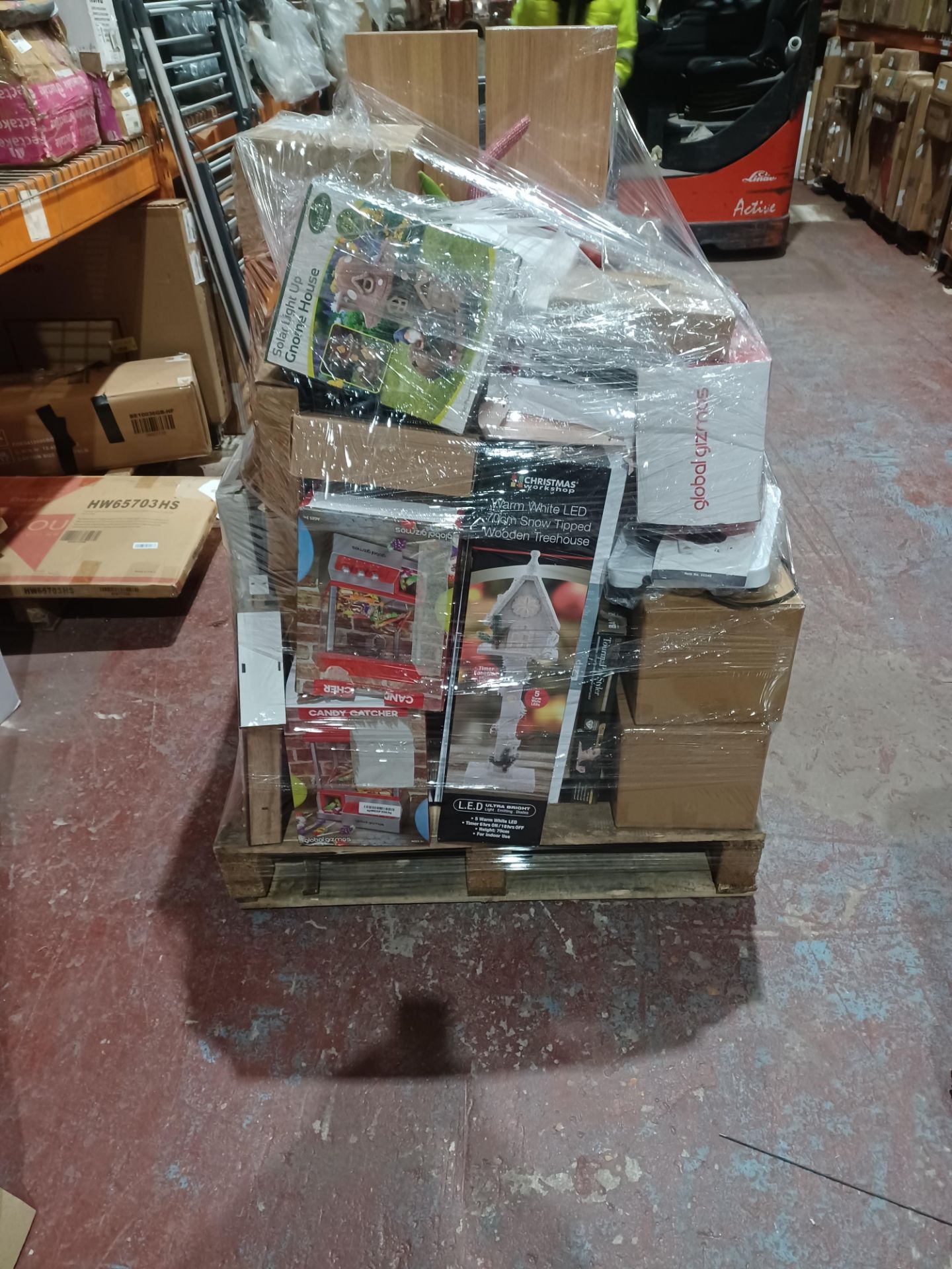Pallet of Goods to contain; Kids Arcade Games, Vacuums, Garden Goods, Household Goods, Trees and - Image 3 of 4