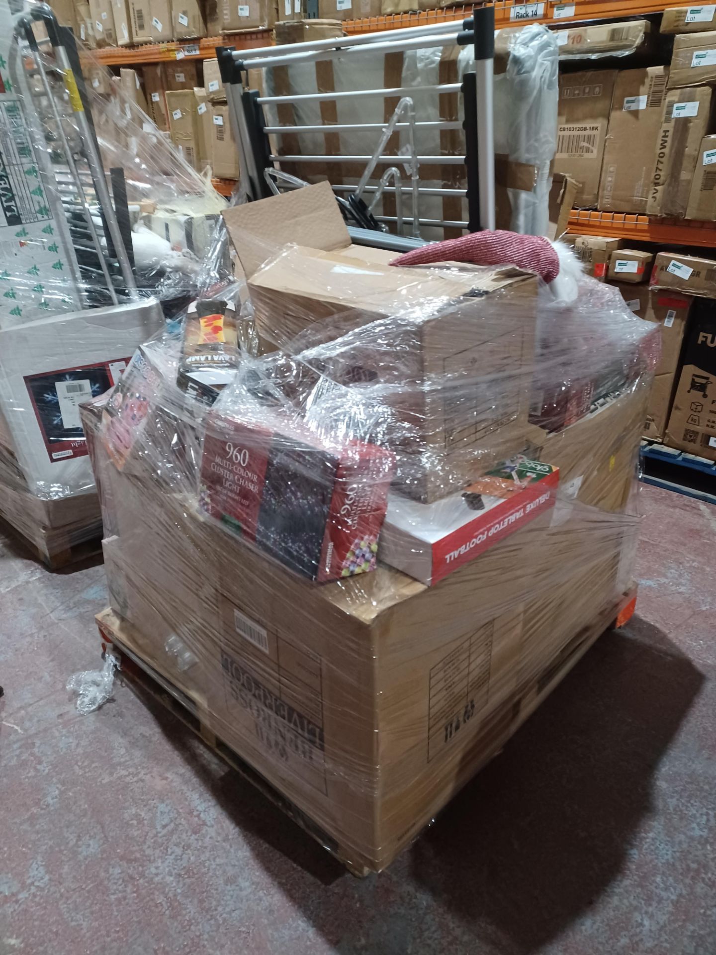 Pallet of Goods to contain; Heated Throws, Electric Blanket, Fairy Lights, Train Sets, Kids Games, - Image 3 of 4