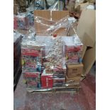 Pallet of Goods to contain; Kids Arcade Games, Vacuums, Garden Goods, Household Goods, Trees and