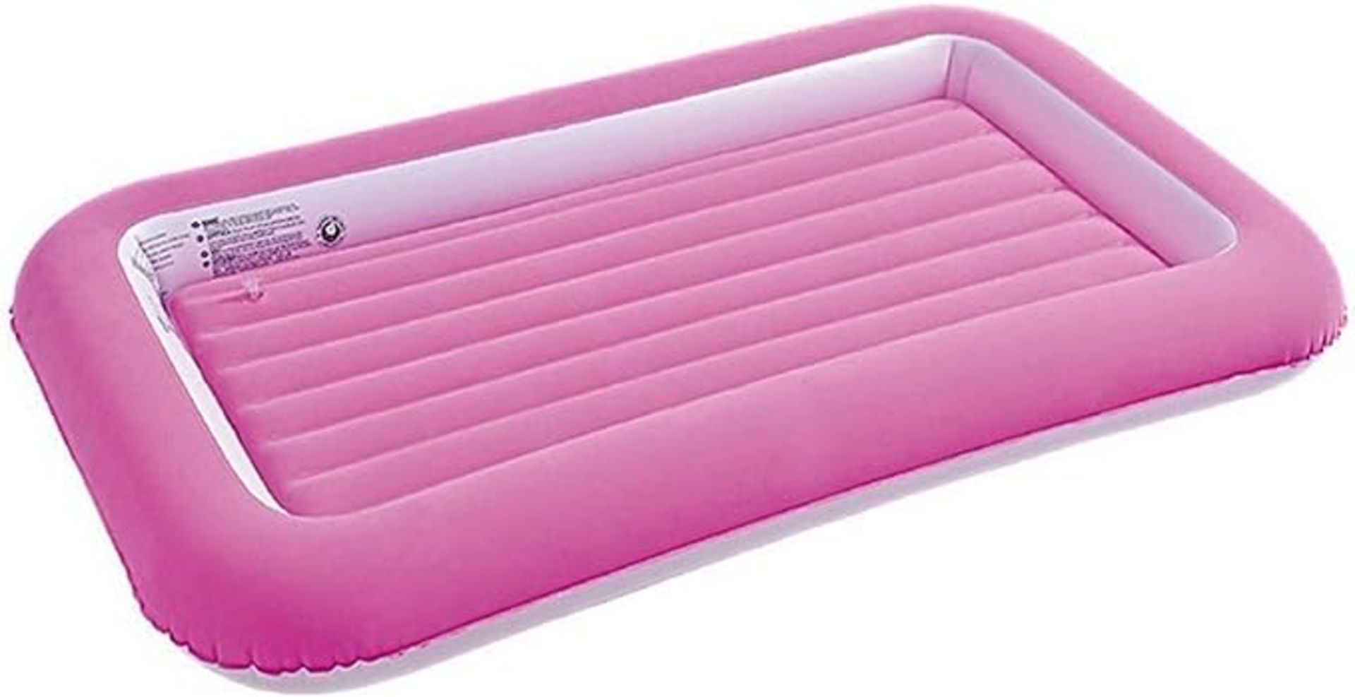 2 x Avenli 85490 Kids Airbed / Single Size Flocked Air Mattress / Pink Coloured / 152cm x 89cm x