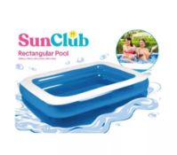Sunclub 200 x 150 x 50cm Rectangular Pool, Inflatable Outdoor Paddling Pool. - R13.8.