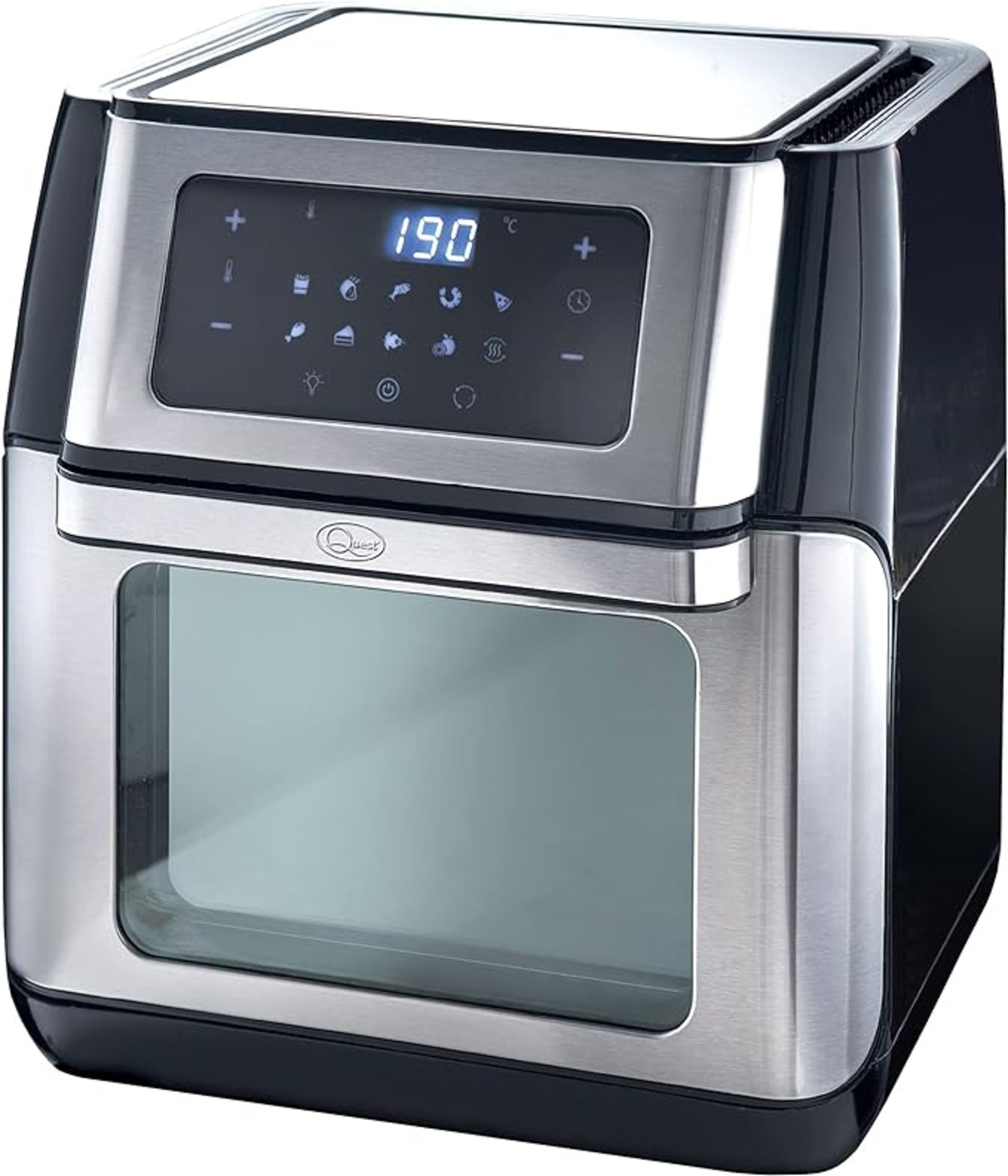 Quest 12L Digital Air Fryer Oven/Large Family Size / 5 in 1/ & 10 Pre-Set Modes / 1500W / Rotisserie