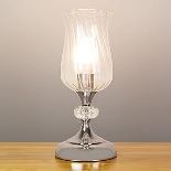 2 x Anika 62519 Hurricane Table Lamp with Touch Activated Base / 3 Brightness Settings / Easy to