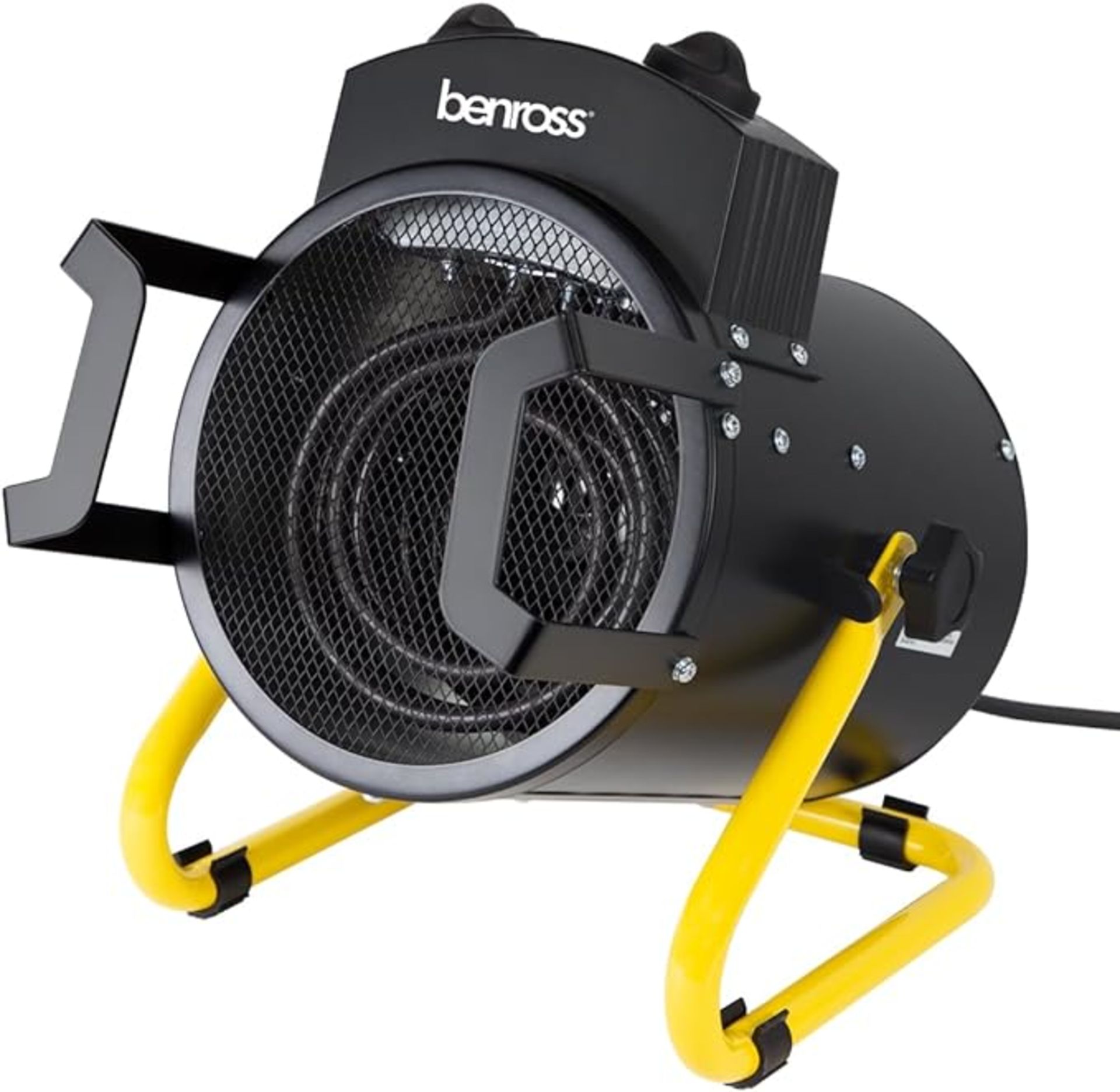 Benross 42450 3000W Industrial Fan Heater/Adjustable Thermostatic Control/Cool Air Setting/Tilting
