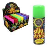 Party String. Silly String- 250ml Can - BW. 72 Cans.