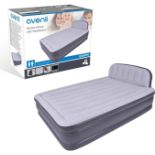 Avenli Queen Sized Deluxe Inflatable Airbed with Headboard and Built in Electric Pump- R9.2.