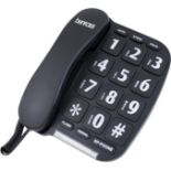 2 x Benross 44570 Jumbo Big Button Home Landline Telephone for Elderly and Disabled/Black/Hands Free