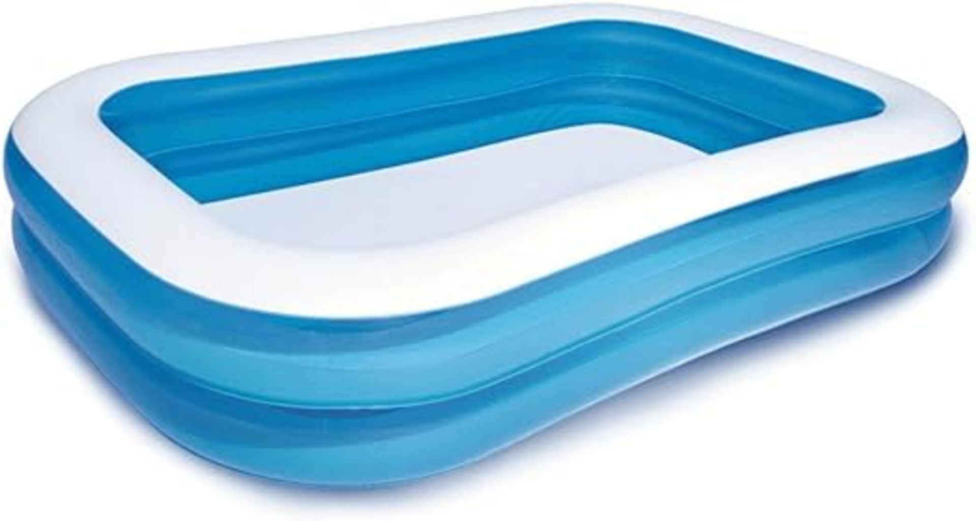 2 x Bestway Family Pool, rectangular pool for children, easy to assemble, blue, 262 x 175 x 51 cm-