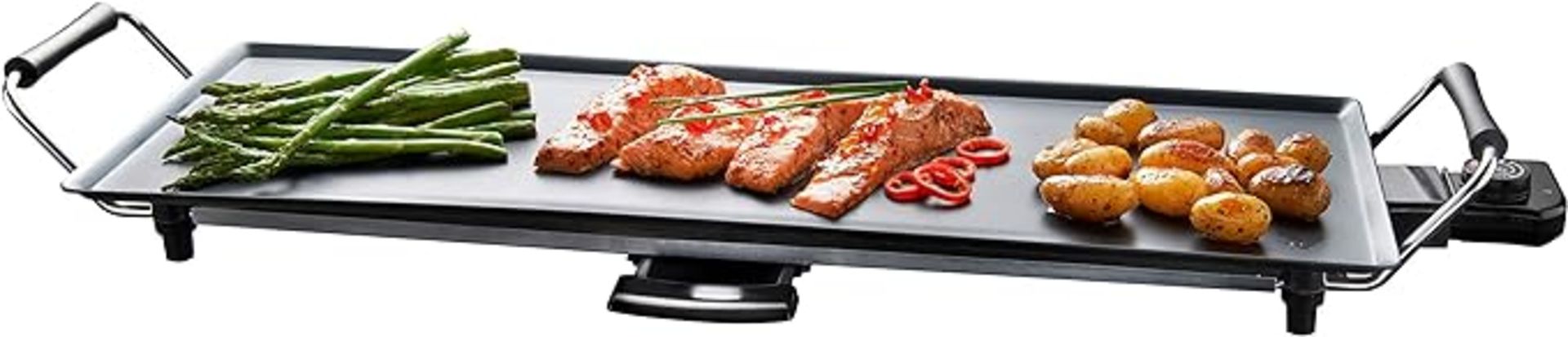 Quest 32529 XL Teppanyaki Grill/Non-Stick/Adjustable Thermostat/Accessories Included/Ideal for