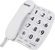 5 x Benross 44580 Jumbo Big Button Home Landline Telephone for Elderly and Disabled/White/Hands Free