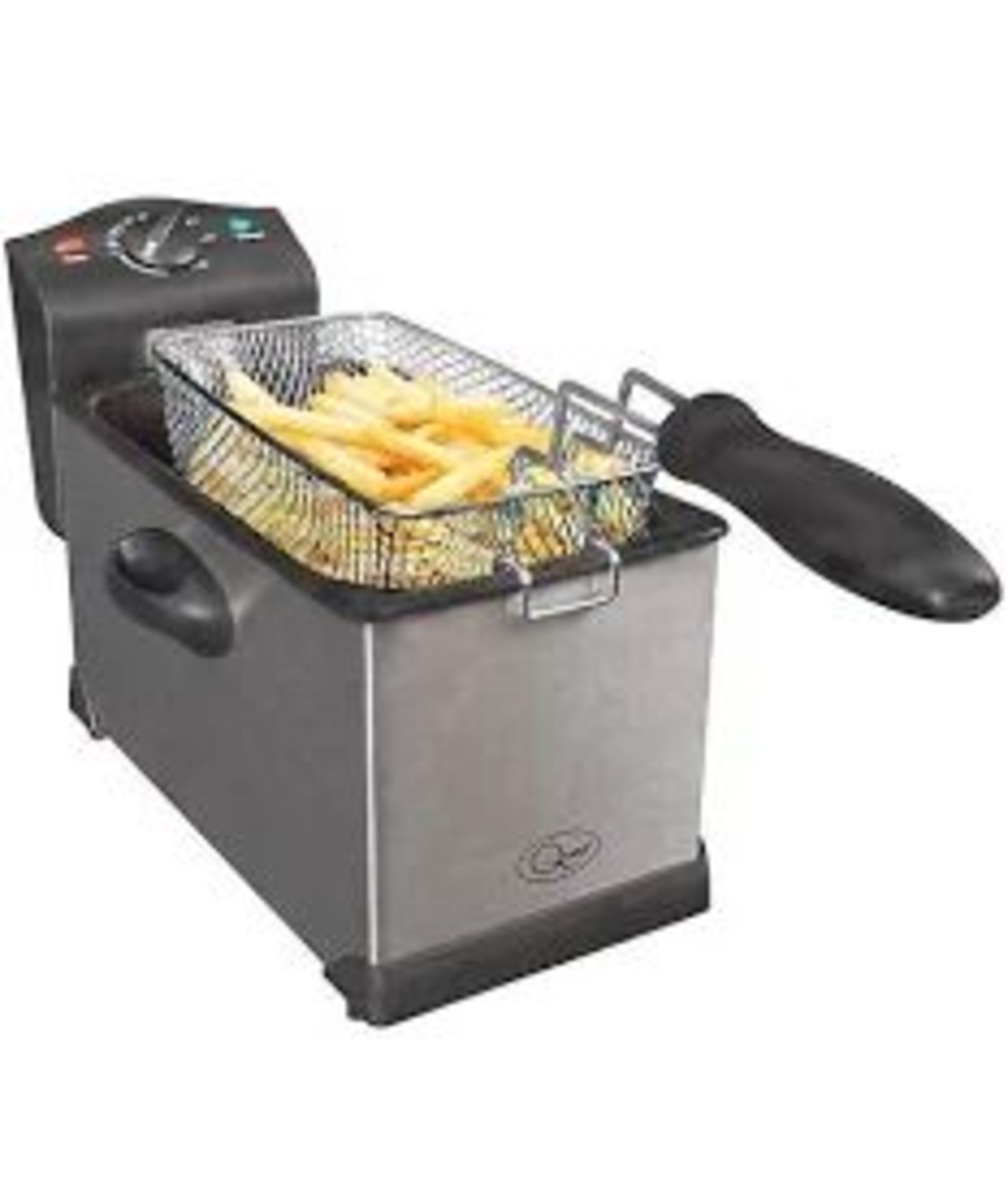 2 x Quest 3L Stainless Steel Deep Fat Fryer- BW