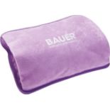 Bauer Professional 38920 Electric Hot Water Bottle / Lilac / Soft Touch Fleece Cover / Hand Warmer /